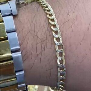 Pulsera para Hombre 10K - Bracelet Curb Chain